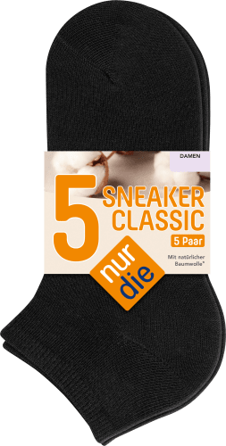 Sneaker schwarz Gr. 35-38, 5 St | Sneakersocken & Füßlinge