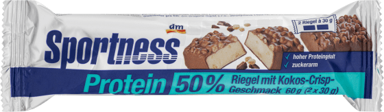 Proteinriegel 50%, Kokos 60 Geschmack, g Crisp