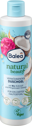 Natural Beauty Dusche Pfingstrosen-Extrakt & Bio-Kokosöl, 250 ml