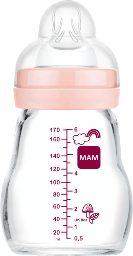 matt, ml, an, St 170 Babyflasche von Feel Good 1 Glas rosa, Geburt aus