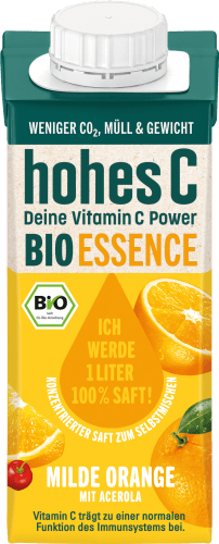 l milde Saft Bio Orange 0,2 mit Acerola, Essence, Konzentrat,