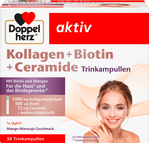 Kollagen + Biotin + Ceramide Trinkampullen, 30 St