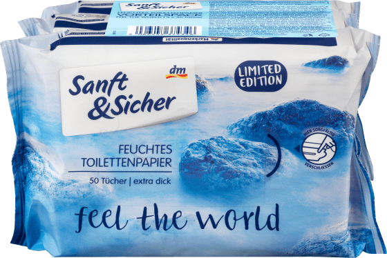 Feuchtes Toilettenpapier Feel the St), (3x50 St 150 World