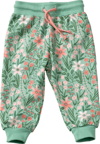 Jogginghose Pro Climate mit Blumen-Muster, grün, Gr. 104, 1 St