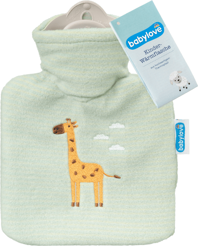 Kinderwärmflasche Giraffe, Grün/Gelb gestreift, 1 St