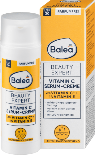 Gesichtsserum Beauty Expert Vitamin C Serum-Creme LSF 30, 50 ml | Serum & Kur