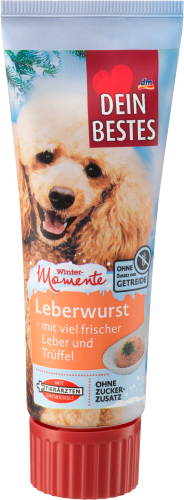 Hundeleckerli Leberwurst mit Leber & Trüffel, Wintermomente, 75 g