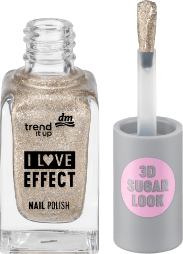 Nagellack Effect Glitter, Gold 030 8 ml