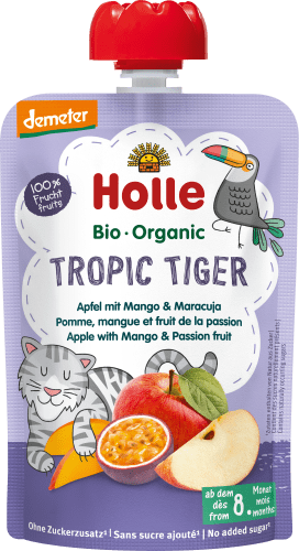 Quetschie Tropic ab 8 mit Mango Monaten, & 100 g Maracuja Apfel Tiger