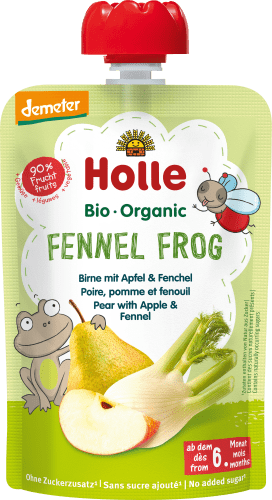 Quetschie Fennel Frog, Birne, Apfel & Fenchel ab 6 Monaten, 100 g