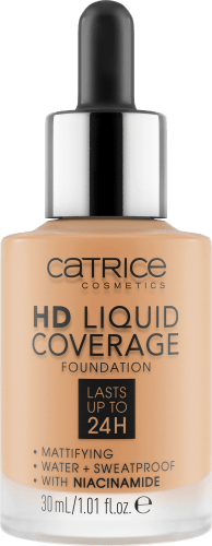 Foundation Liquid HD Coverage 034 Beige, 30 Medium ml