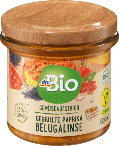 Gemüseaufstrich, Gegrillte Belugalinse, 135 g Paprika