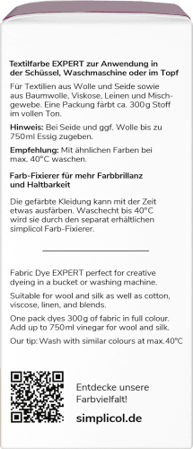 g 150 expert Textilfarbe Brombeer-Rot,