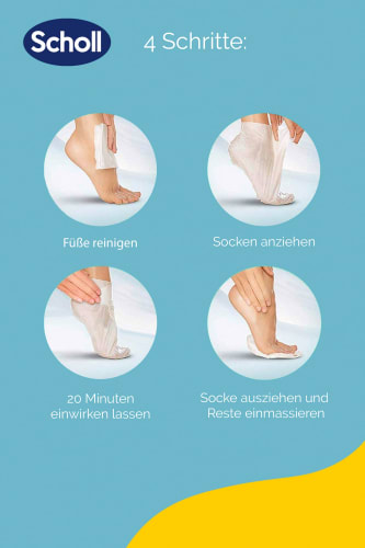 Fußmaske Socken mit Honig, Mandel Urea St Paar), (1 & 2
