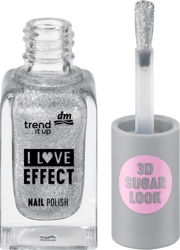 Nagellack Effect 010 Silver Glitter, 8 ml