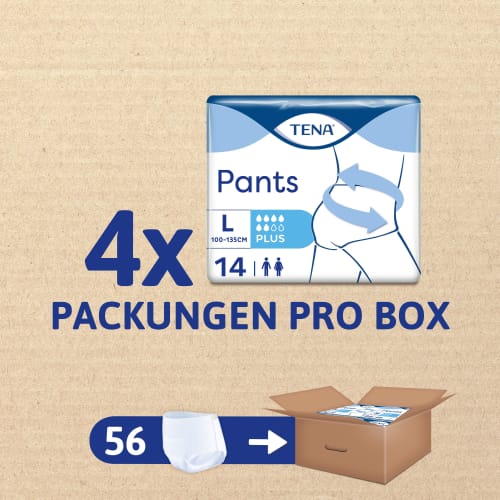 Pants Plus Inkontinenz Gr. L, Vorteilspack (4x14 St), 56 St