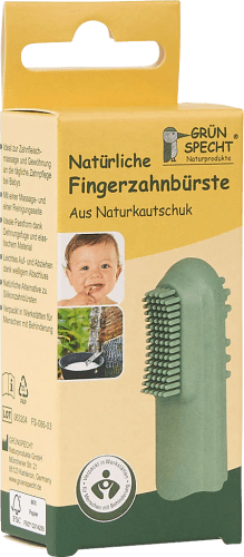 Fingerzahnbürste 1 St natürlich, Naturkautschuk,