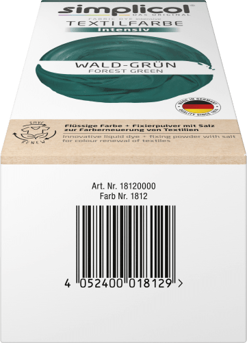 g Wald-Grün, Textilfarbe intensiv 150