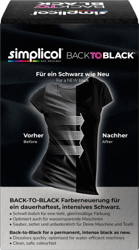 g Back to 400 Farberneuerung, Black Textilfarbe