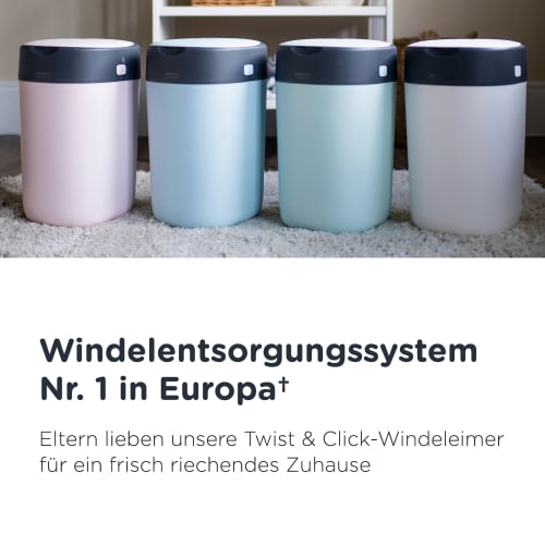 Windeleimer Twist & Click Sangenic, weiß, St 1