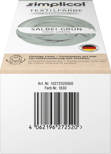 Textilfarbe Salbei-Grün, St intensiv 1