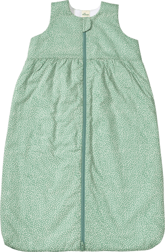 Schlafsack 1 TOG mit Punkte-Muster, grün, 80 cm, 1 St