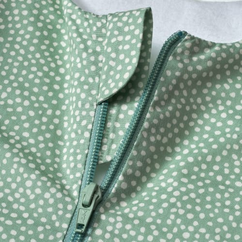 Schlafsack 1 TOG mit Punkte-Muster, 110 St 1 cm, grün