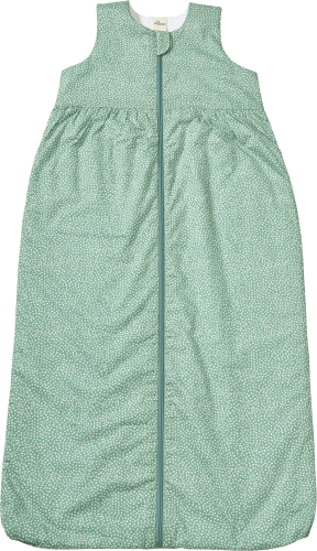 Schlafsack 1 TOG mit Punkte-Muster, grün, 100 cm, 1 St
