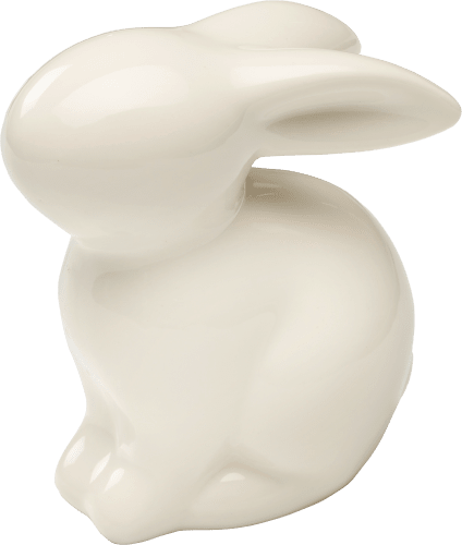Keramikhase sitzend, weiß glänzend, 1 St | Ostern