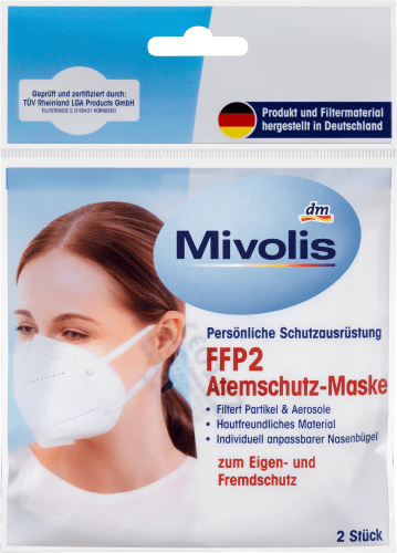Atemschutzmaske, FFP2 2 St