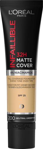 32H Cover Matte Infaillible 30 Sand, 200 ml Dore/Golden Foundation Sable