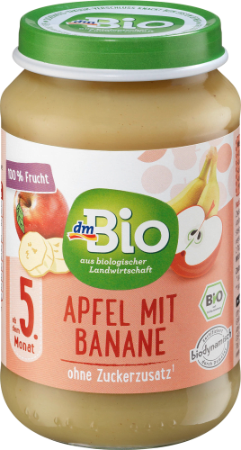 Früchte Apfel mit Banane ab dem 5. Monat, Demeter, 190 g