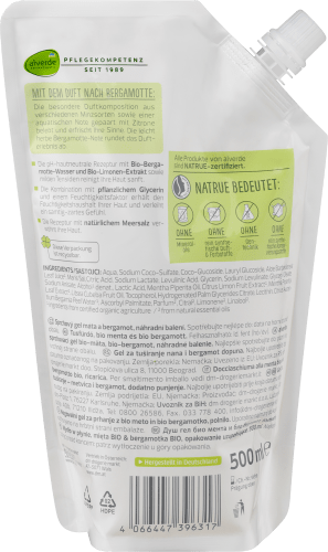 Duschegel ml Bio-Bergamotte, Glück NFB Bio-Minze Zeit für 500