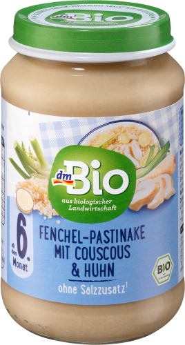 Fenchel-Pastinake und mit g Menü Couscous ab dem 6. 190 Huhn Monat,