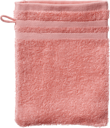 Waschlappen aus Frottee rosa 100% Bio-Baumwolle GOTS-zertifiziert, St 1