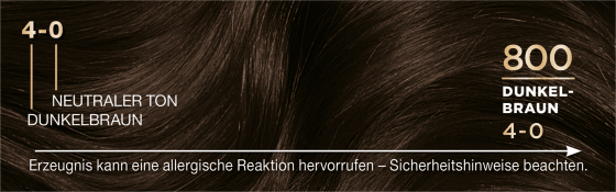 St Dunkelbraun, 1 800 Haarfarbe