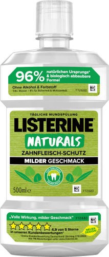 【Öffnung】 Mundspülung Naturals Zahnfleischschutz, 500 ml