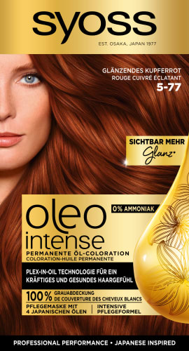 Haarfarbe 5-77 Glänzendes Kupferrot, 1 St | Dauerhafte Haarfarben