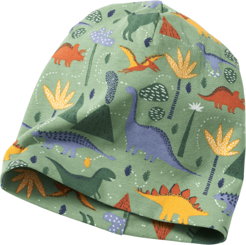Mütze Pro Climate mit 46/47, St grün, 1 Dino-Muster, Gr