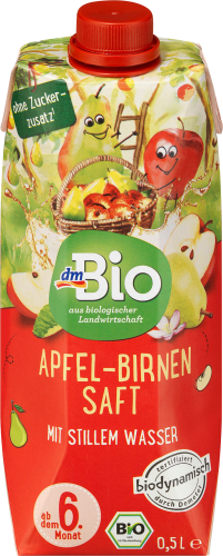 Apfel-Birnensaft mit stillem Wasser - demeter, 500 ml