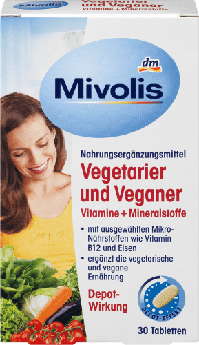 46 g Vegetarier + Tabletten St., 30 Mineralstoffe, Veganer Vitamine und