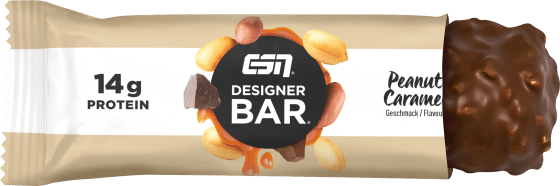 Proteinriegel Designer Bar, Peanut Caramel Geschmack, 45 g