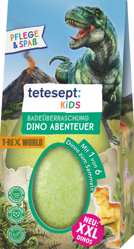1 Kinder T-Rex-World, Badeüberraschung Badezusatz St