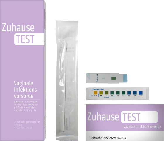 NanoRepro Zuhause Selbsttest vaginaler pH-Wert Scheideninfektionen 2 Anwendungen, 2 St
