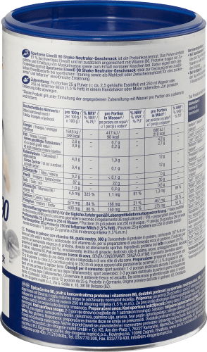 Pulver, Eiweiß Protein Shake Geschmack, 90, 300 g neutraler
