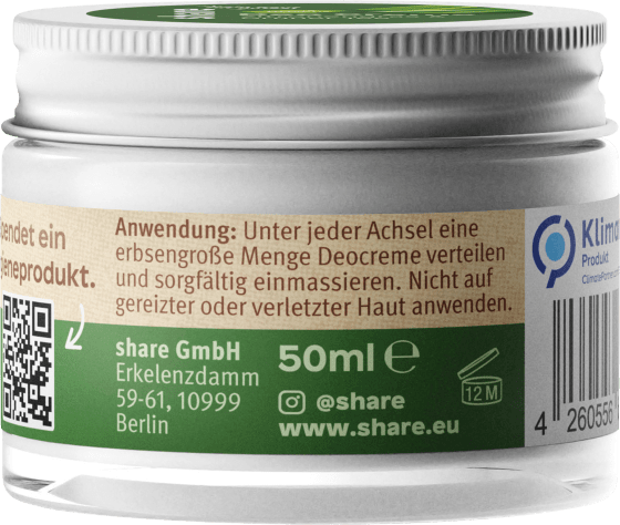 Grüner Zitronengras Deo Deodorant & Tee, 50 Creme ml