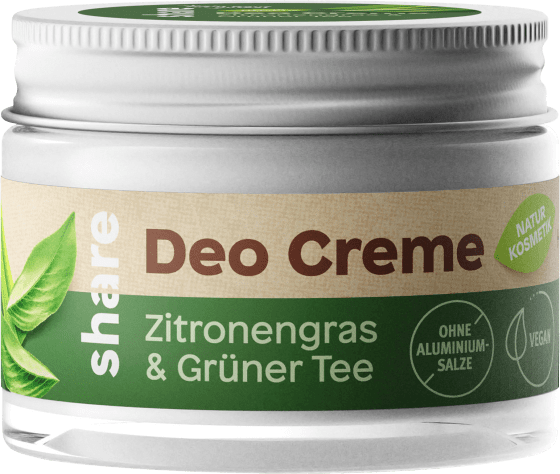 Grüner Deodorant Deo Creme Zitronengras & 50 Tee, ml