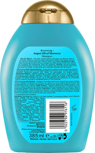 385 Oil, ml Argan Shampoo Moroccan
