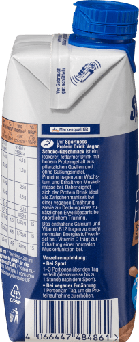 Protein Drink Vegan, Schoko-Geschmack, trinkfertig, ml 330
