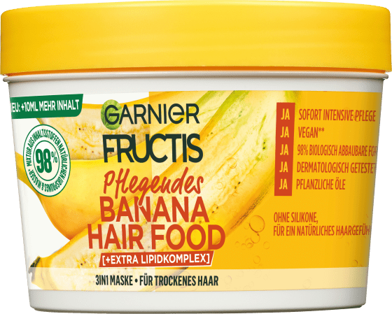 Haarkur Banana Hair Food 3in1 Maske, 400 ml